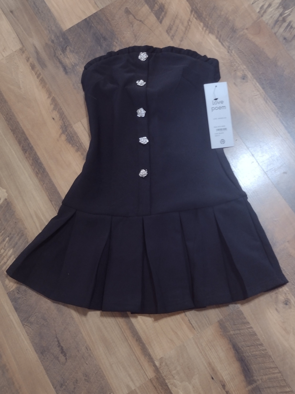 Love Poem Mini Dress Size Small New With Tag Black